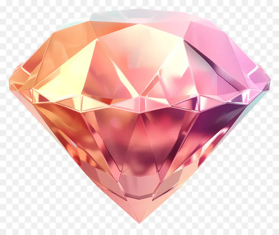 Diamante 3d，Diamante Colorido PNG