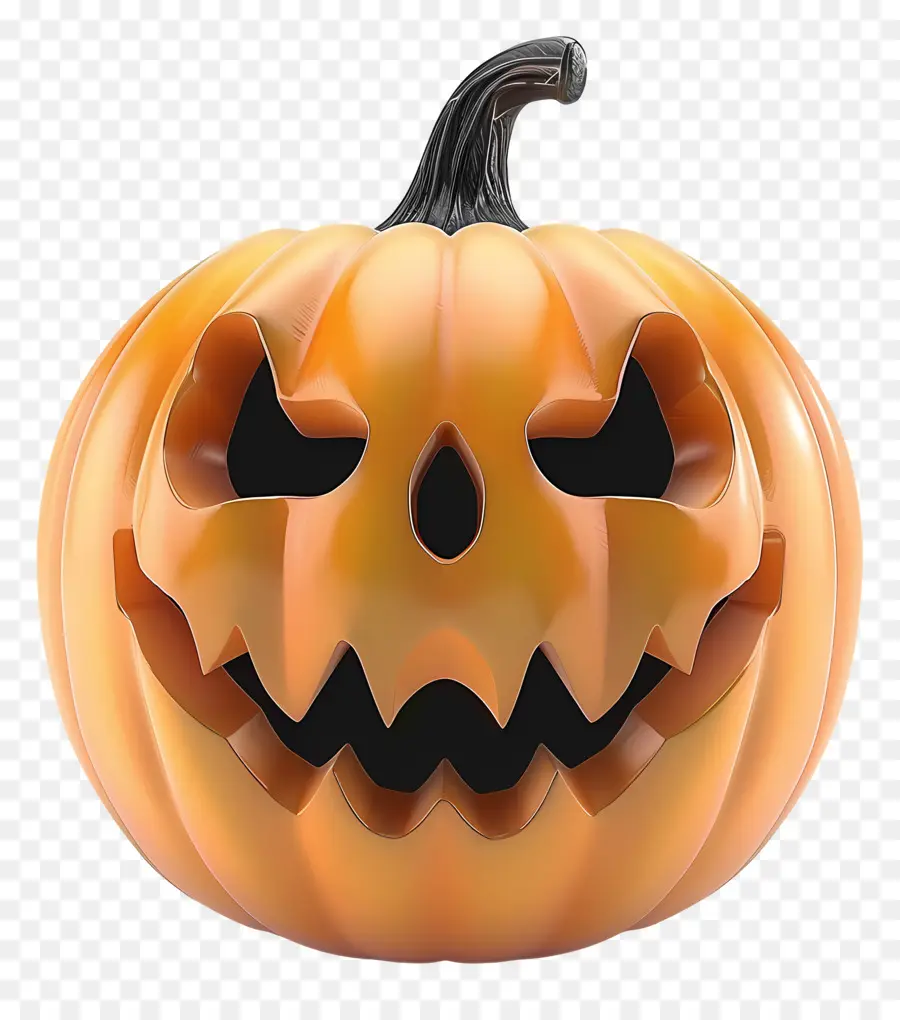 Calabaza De Halloween Animada，Calabaza Aterradora PNG