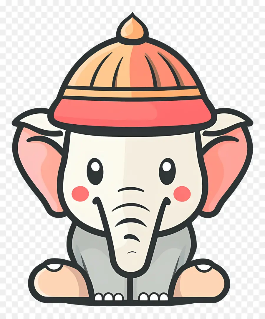 Ganesh Chaturthi，Lindo Elefante PNG