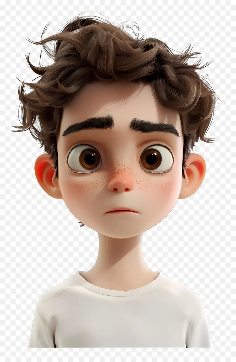 Avatar De Niño 3d，Chico Triste PNG