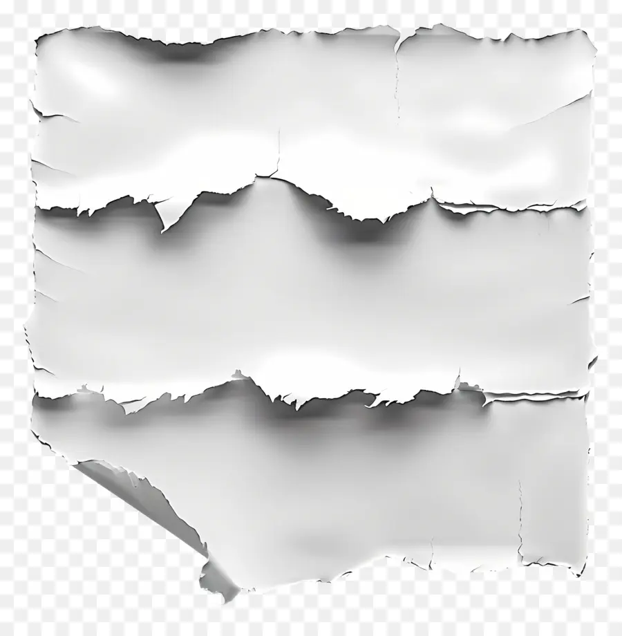 Papel Rasgado Blanco，Papel Rasgado PNG