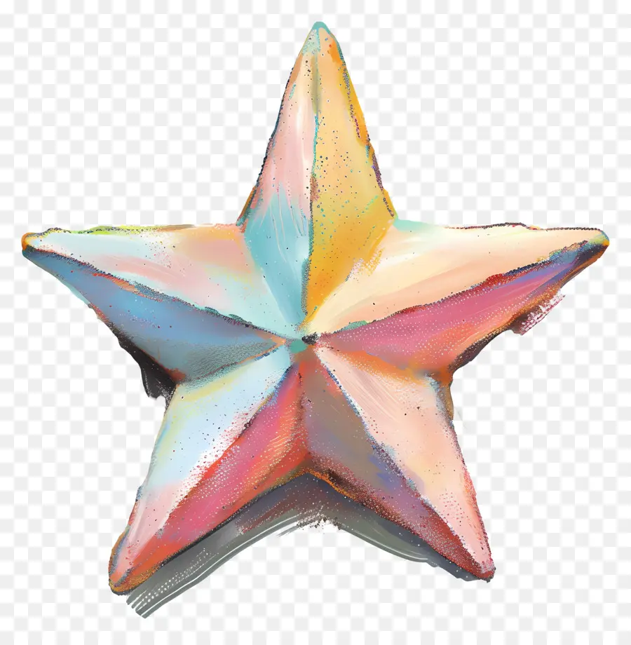 Estrella Pastel，Estrella Colorida PNG