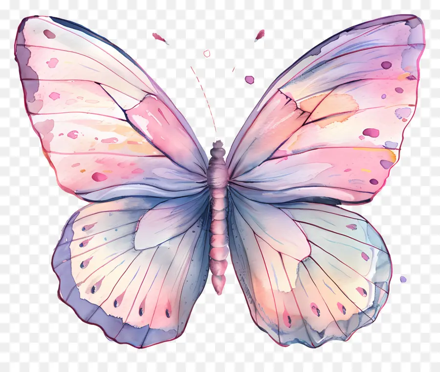 Mariposa Pastel，Mariposa Colorida PNG