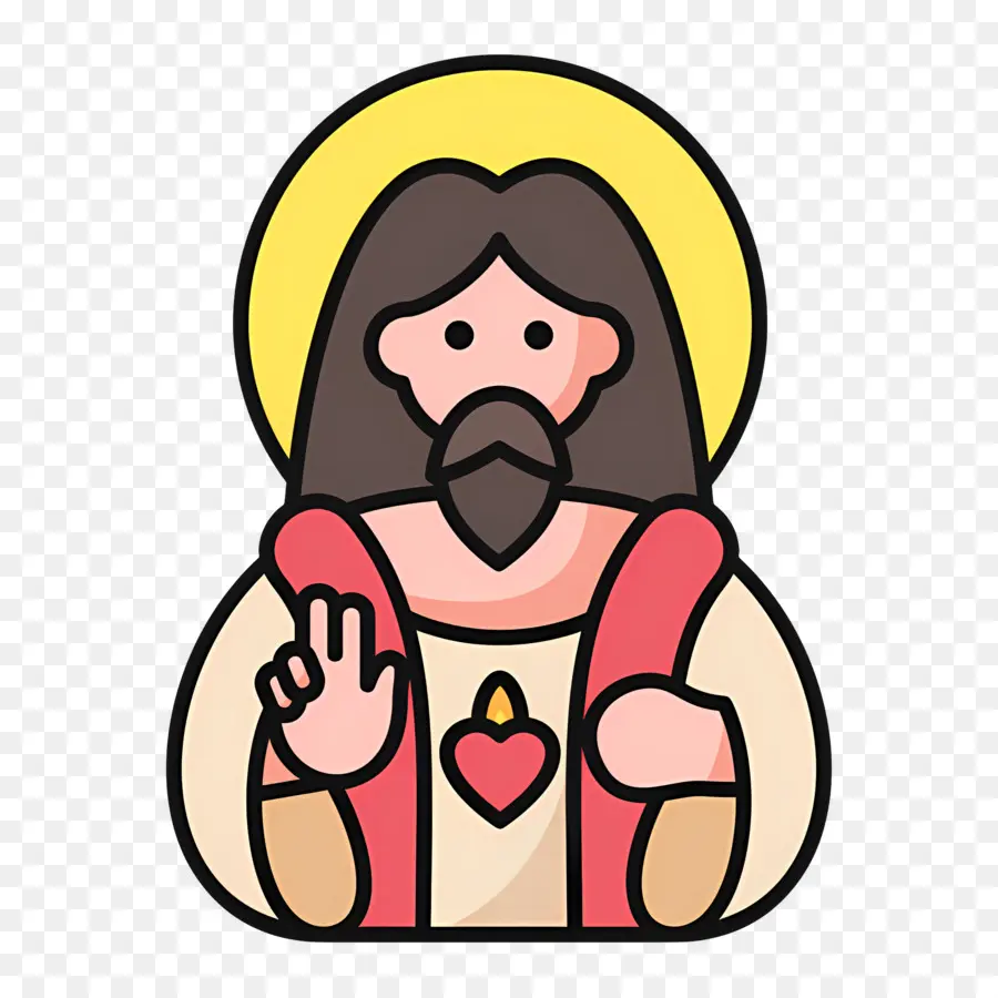 Jesús，Figura De Dibujos Animados PNG