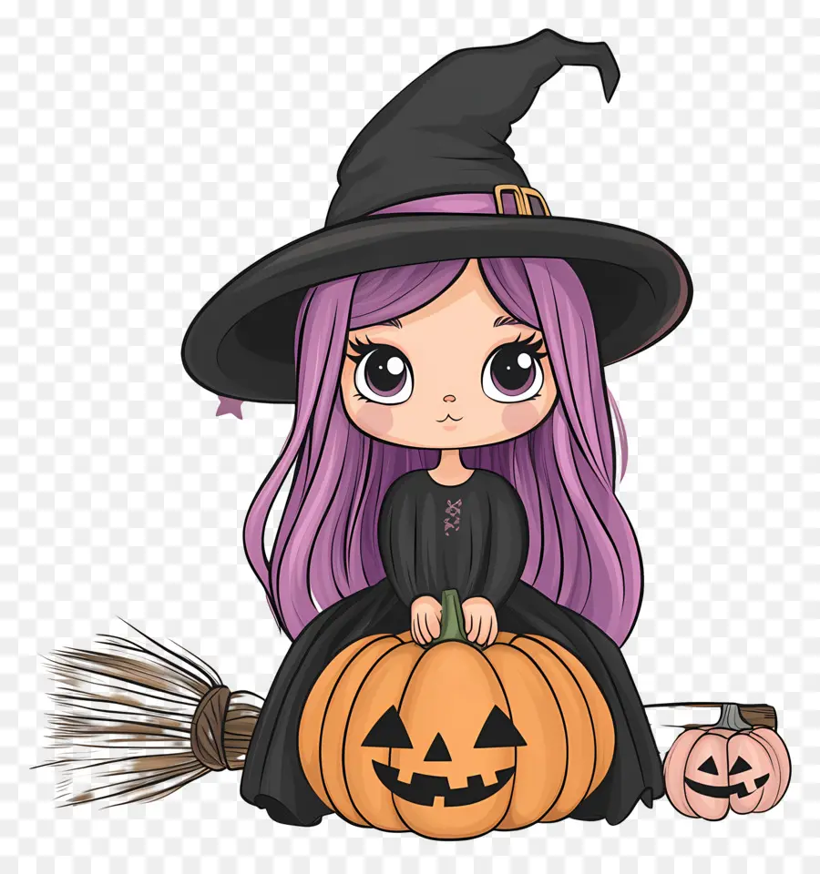 Linda Bruja De Halloween，Linda Bruja PNG