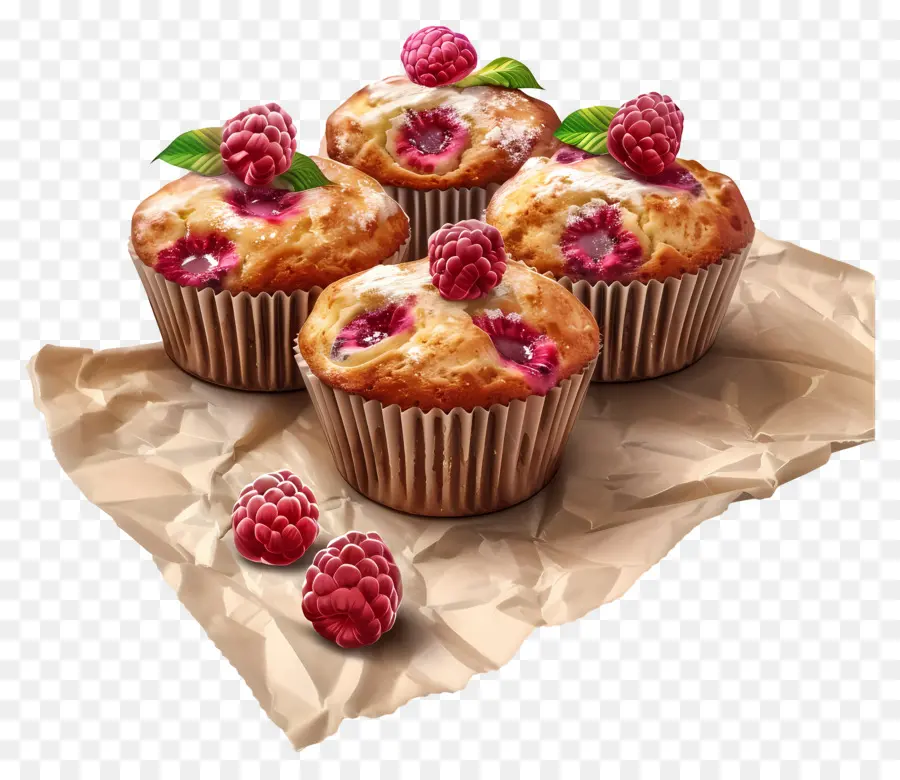 Muffins De Frambuesa，Magdalenas PNG