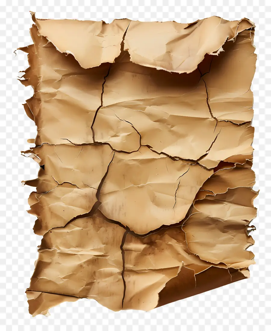 Papel Rasgado Vintage，Papel Arrugado PNG