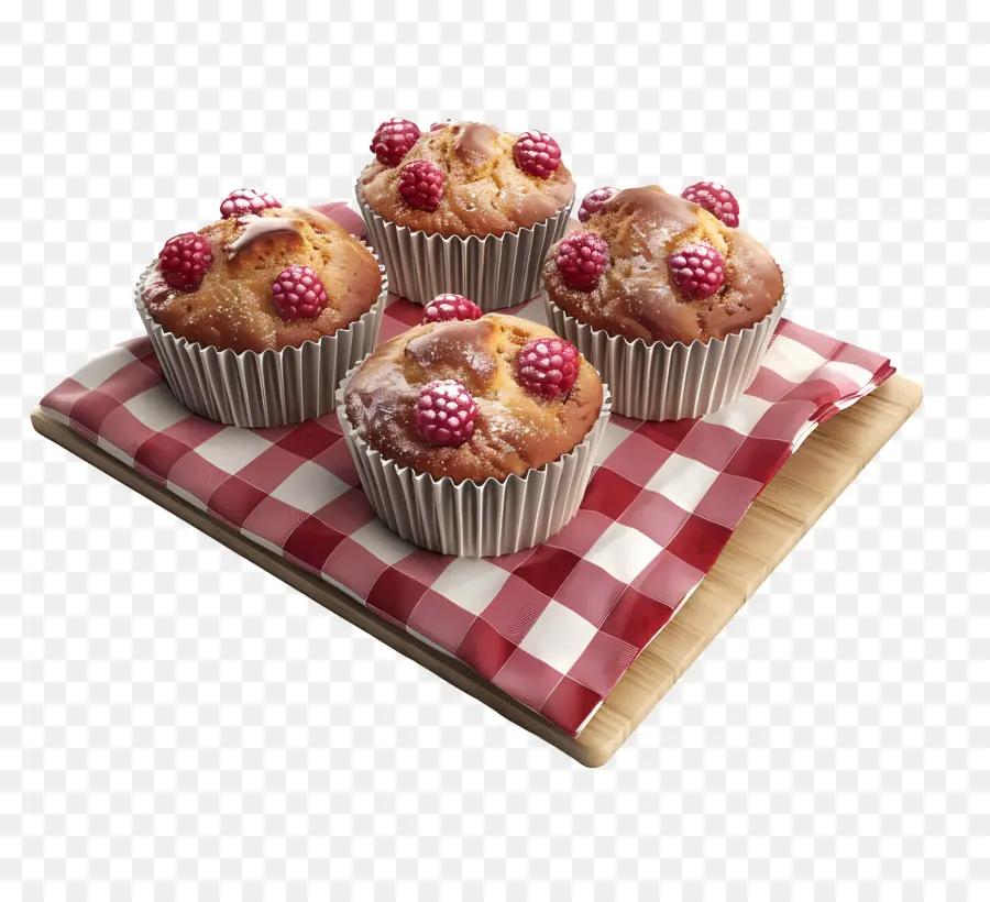 Muffins De Frambuesa，Magdalenas PNG