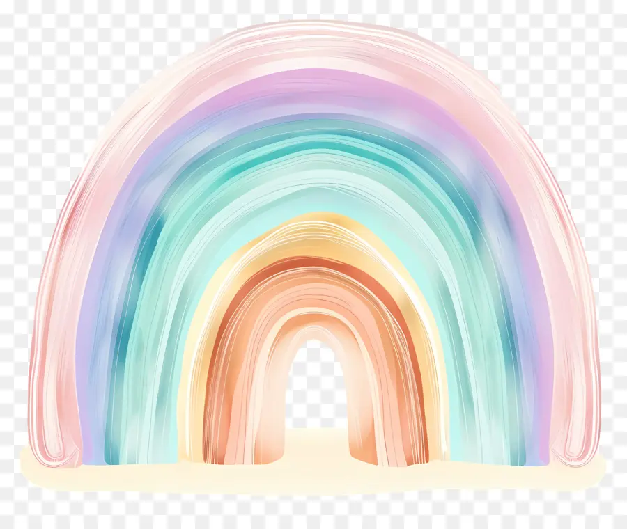 Arcoiris Pastel，Vistoso PNG