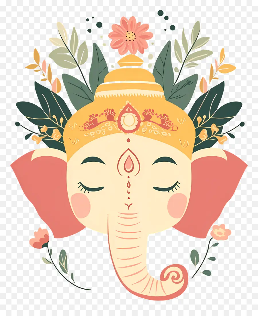 Ganesh Chaturthi，Cabeza De Elefante PNG