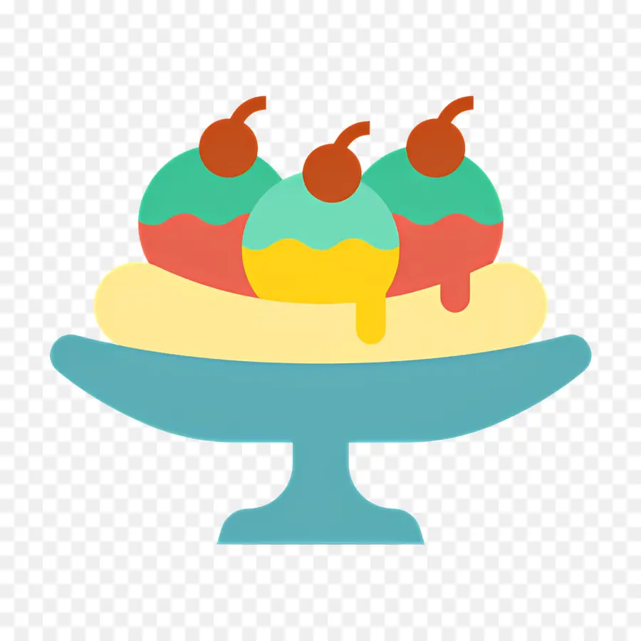 Helado De Helado，Banana Split PNG