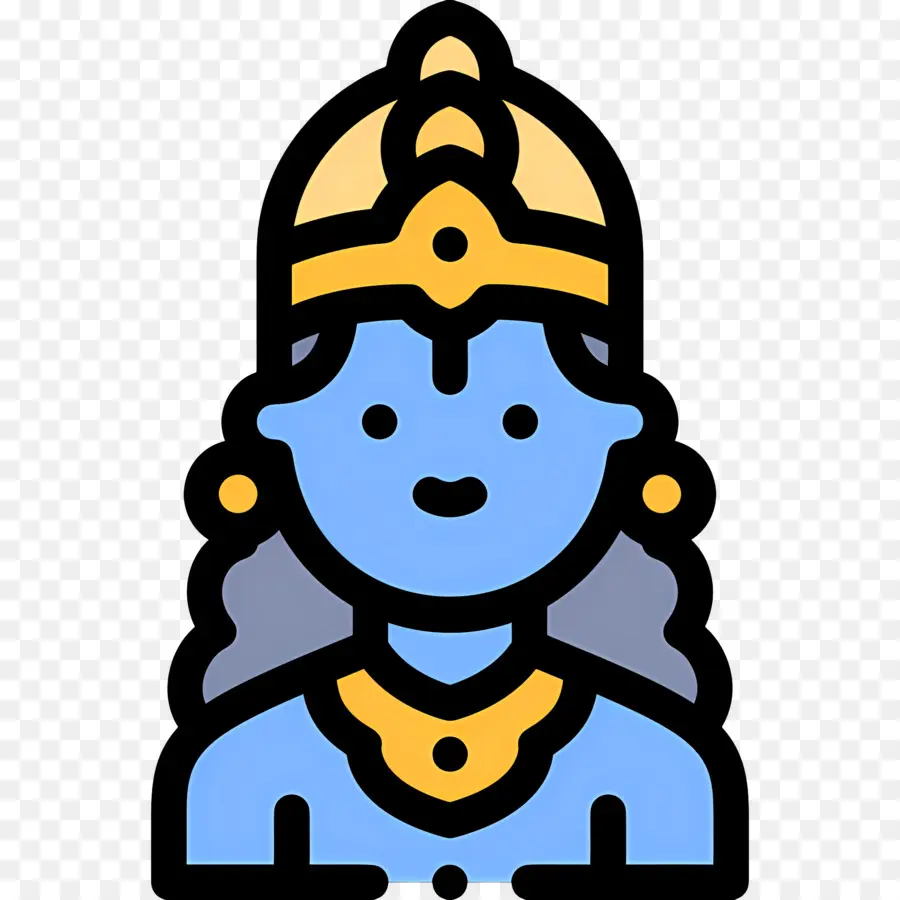 Krishna，Deidad Azul PNG