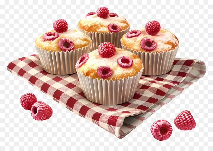 Muffins De Frambuesa，Magdalenas PNG