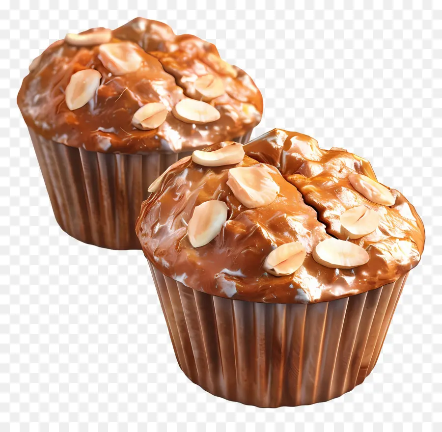 Muffins De Almendras，Muffins De Chocolate PNG