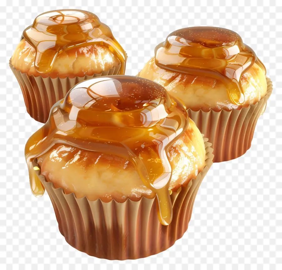 Muffins De Miel，Magdalenas De Caramelo PNG