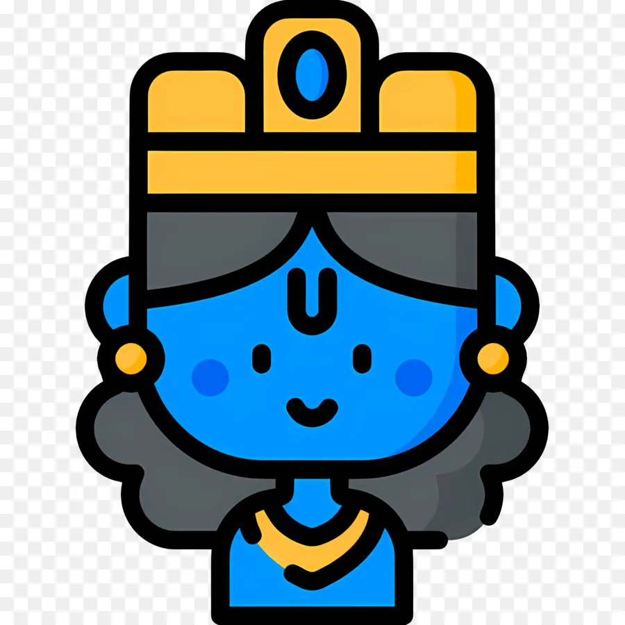 Krishna，Carácter Azul PNG