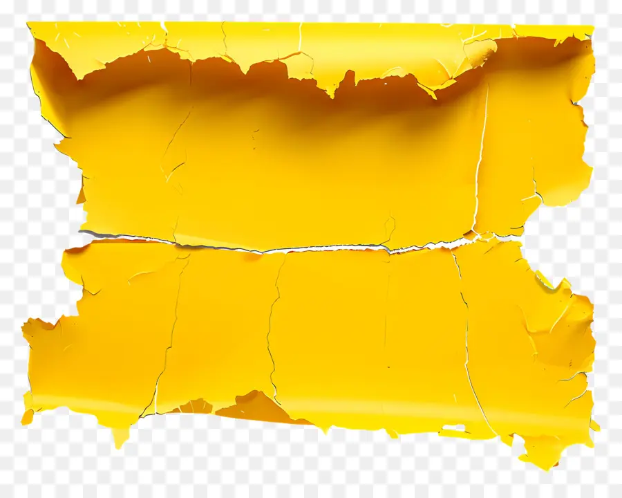 Papel Rasgado Amarillo，Rasgado PNG