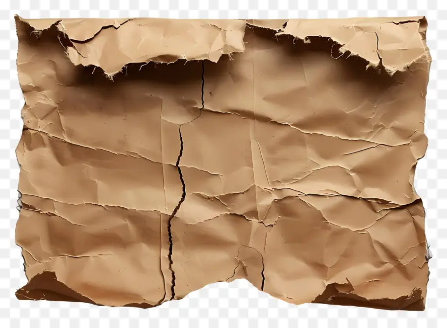 Papel Rasgado Marrón，Papel Agrietado PNG