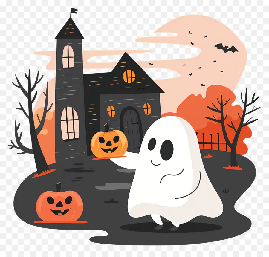 Fantasma De Halloween，Lindo Fantasma PNG