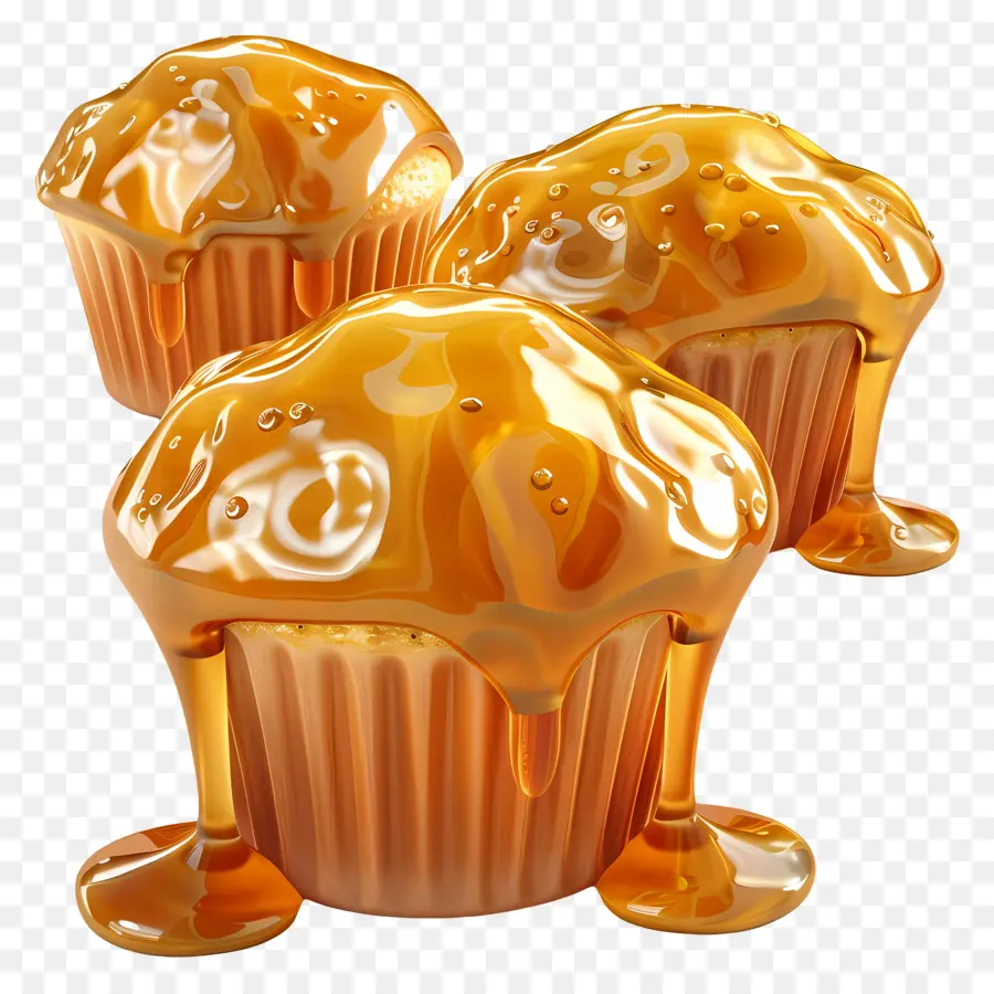 Muffins De Miel，Magdalenas De Caramelo PNG