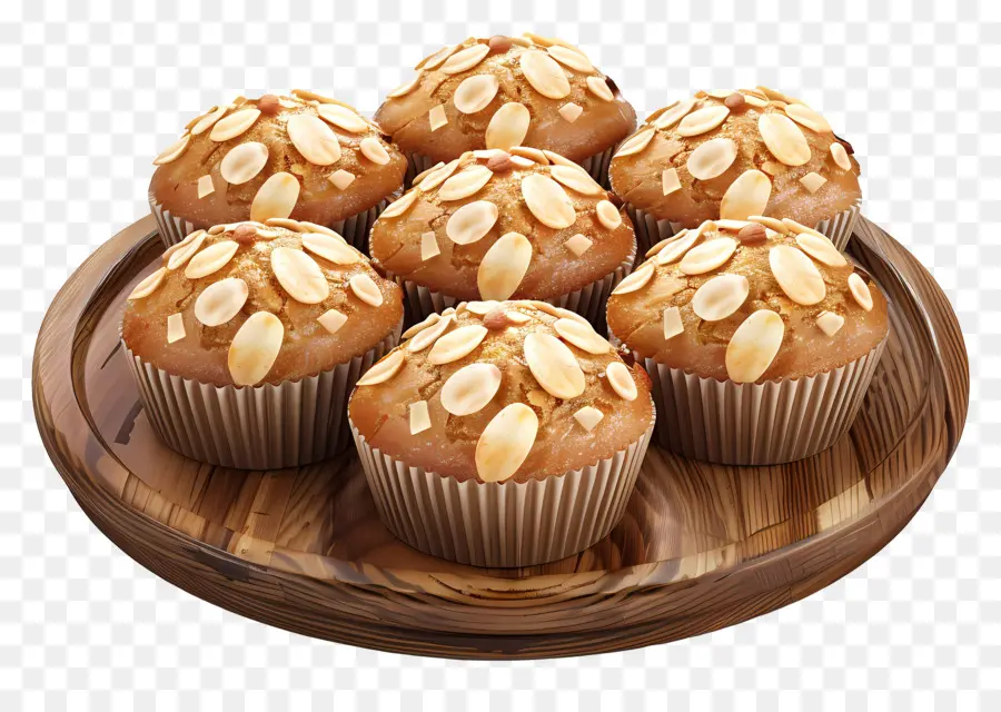 Muffins De Almendras，Muffins De Avena PNG