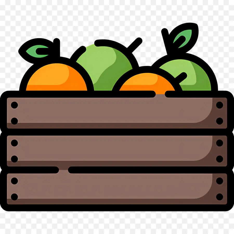 Caja De Cosecha，Cesta De Frutas PNG