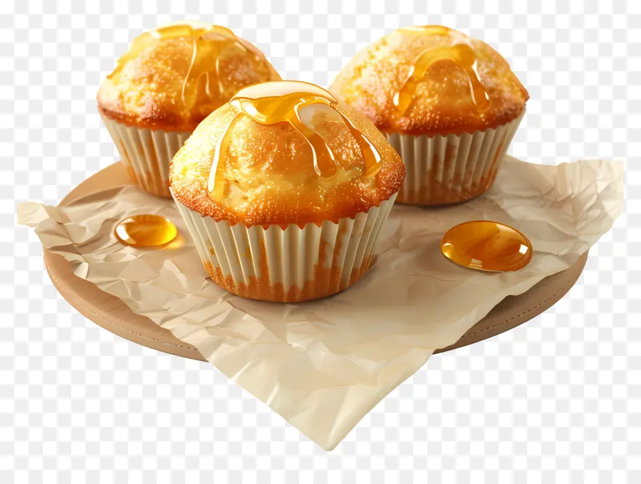 Muffins De Miel，Magdalenas PNG