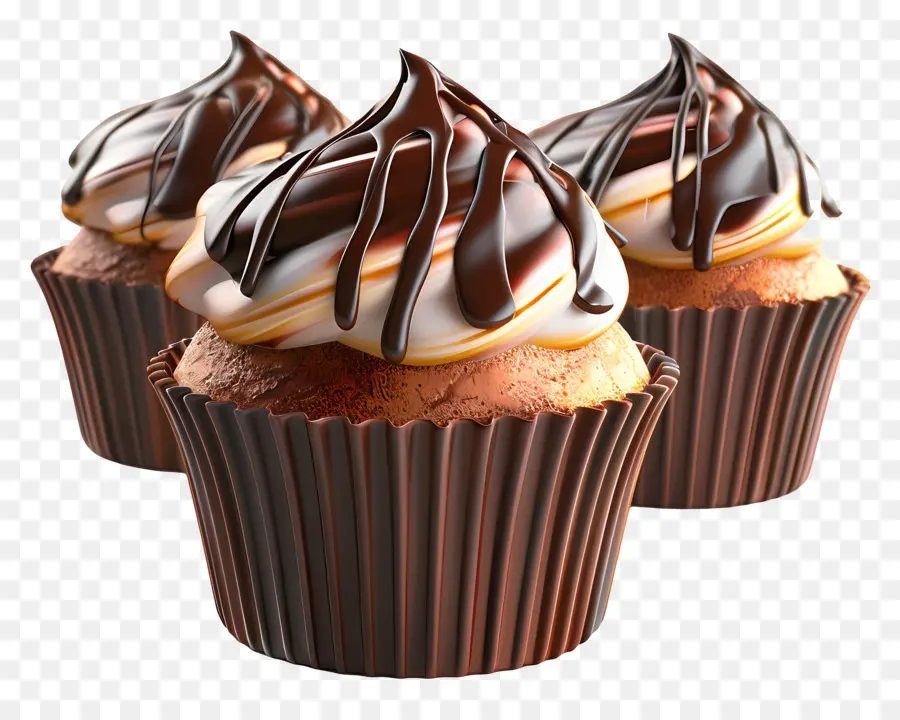 Muffins De Chocolate，Trufas De Chocolate PNG