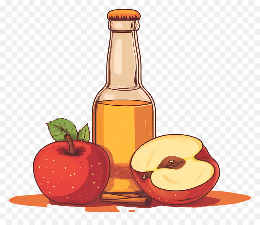 Sidra De Manzana，Manzana Y Jugo PNG