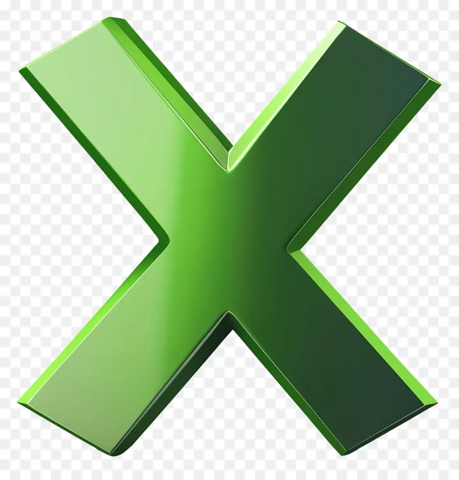 Verde X，Carta PNG