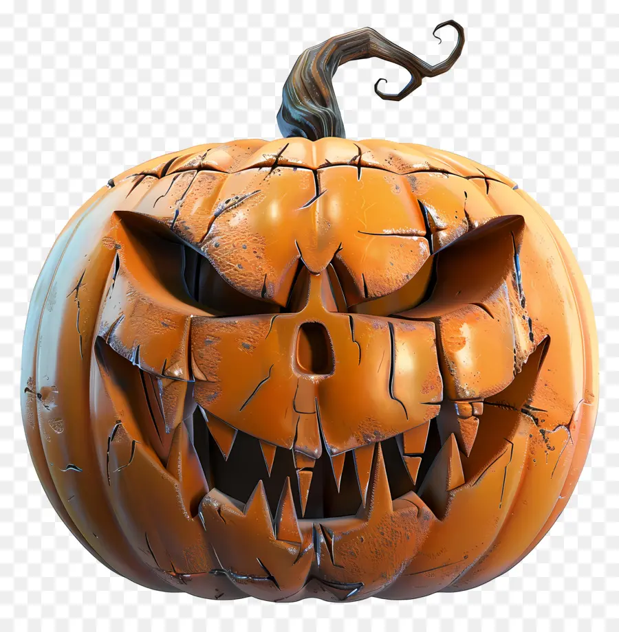 Calabaza De Halloween Animada，Calabaza Aterradora PNG