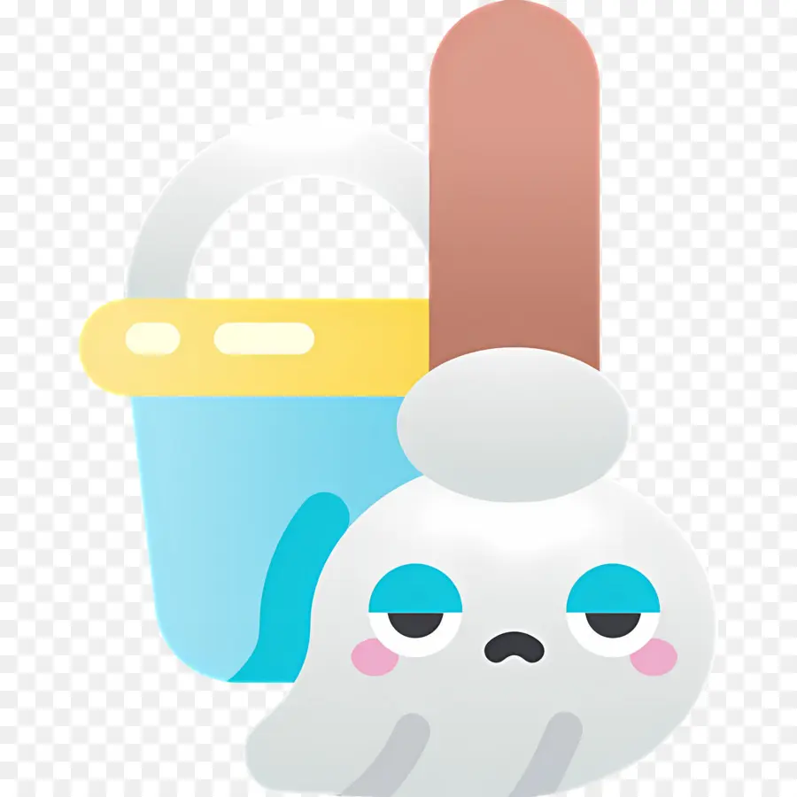 Trapeador De Limpieza，Fantasma Triste PNG