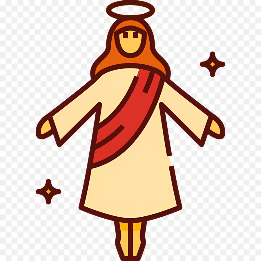 Jesús，Figura Aureolada PNG