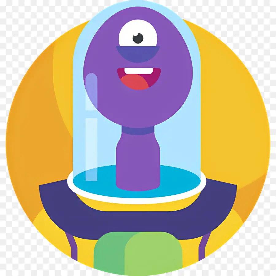 Monstruo Espacial，Extraterrestre Morado PNG