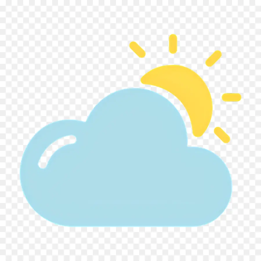 Nube Azul，Sol PNG