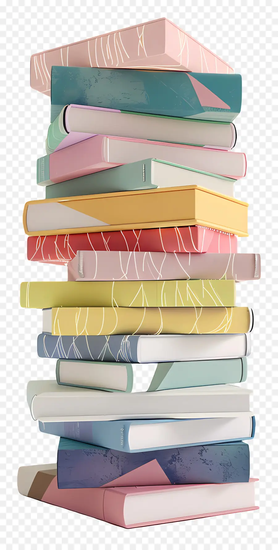 Pila De Libros 3d，Pila De Libros PNG