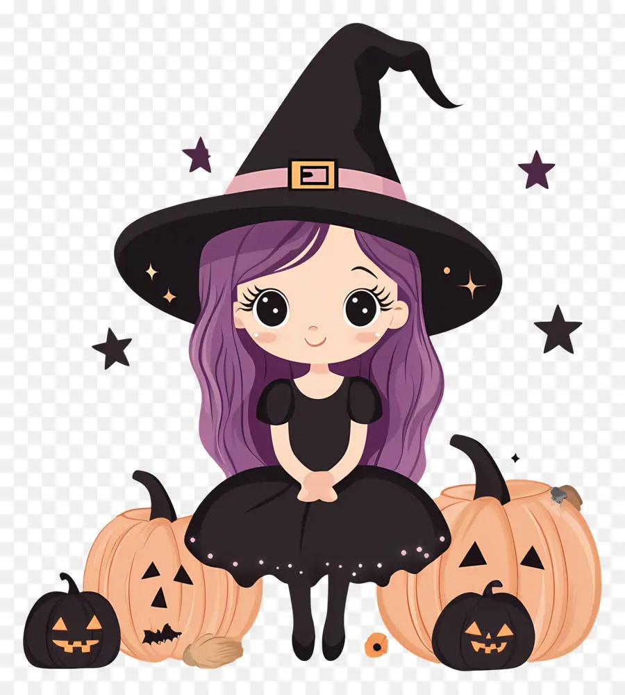 Linda Bruja De Halloween，Linda Bruja PNG