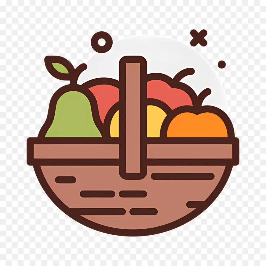 Canasta De Manzanas，Cesta De Frutas PNG