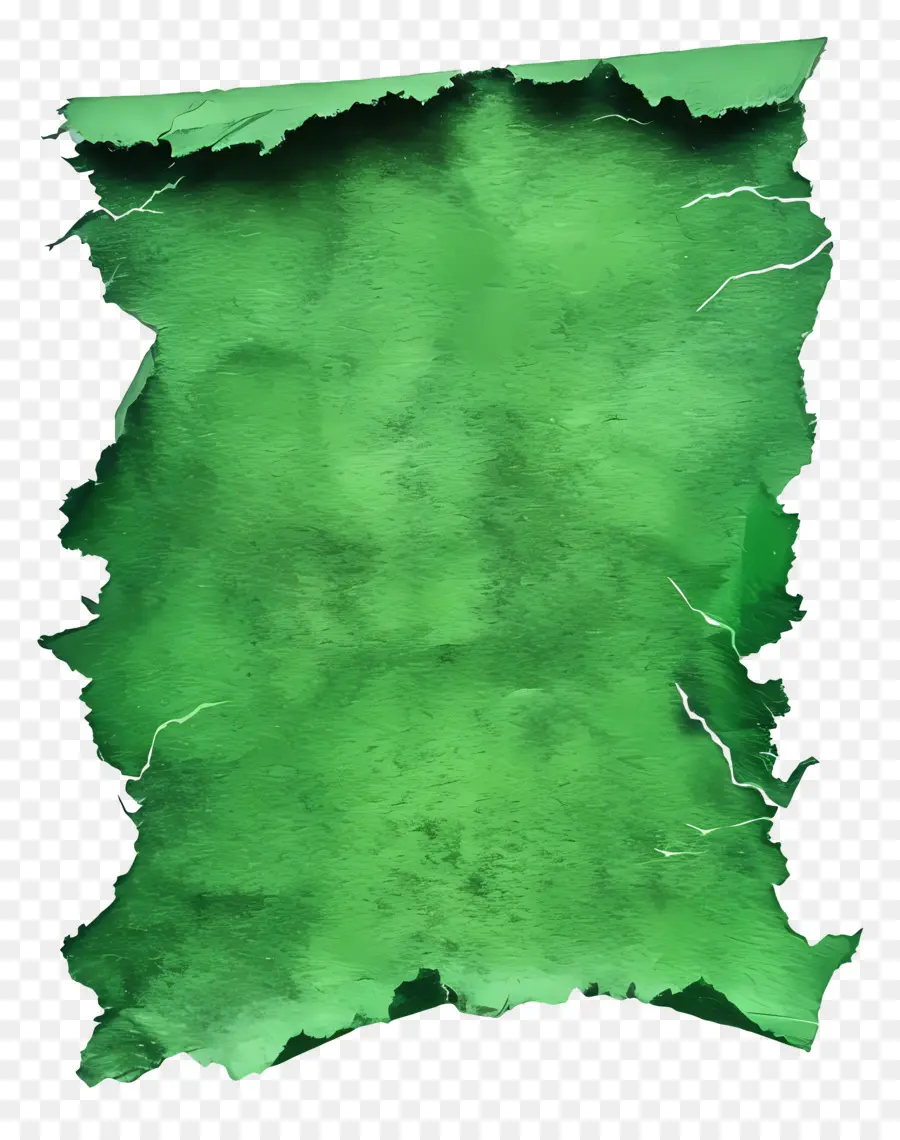 Papel Rasgado Verde，Rasgado PNG