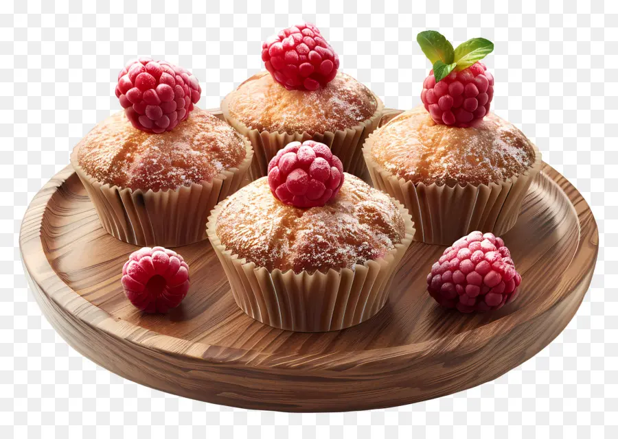 Muffins De Frambuesa，Magdalenas PNG