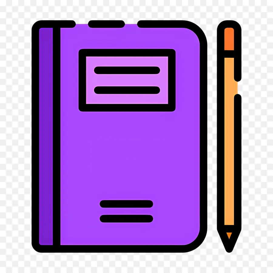 Computadora Portátil，Cuaderno Morado PNG