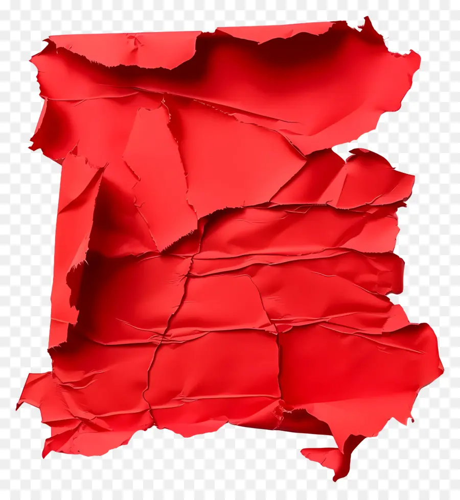 Papel Rasgado Rojo，Papel Rojo Rasgado PNG