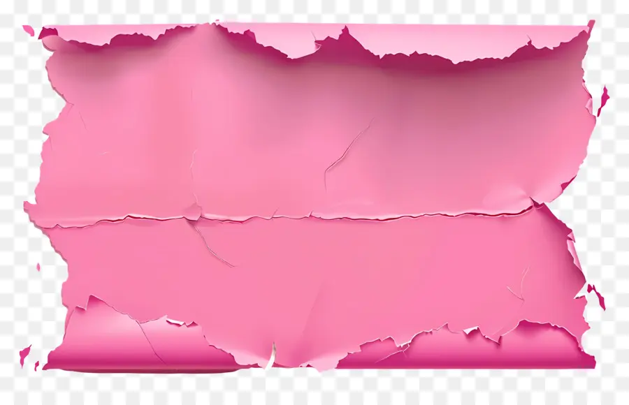 Papel Rasgado Rosa，Papel Arrugado PNG