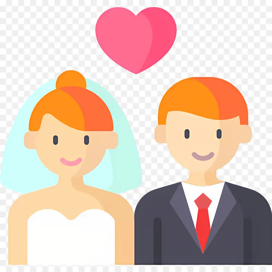 Pareja De Boda，Los Novios PNG