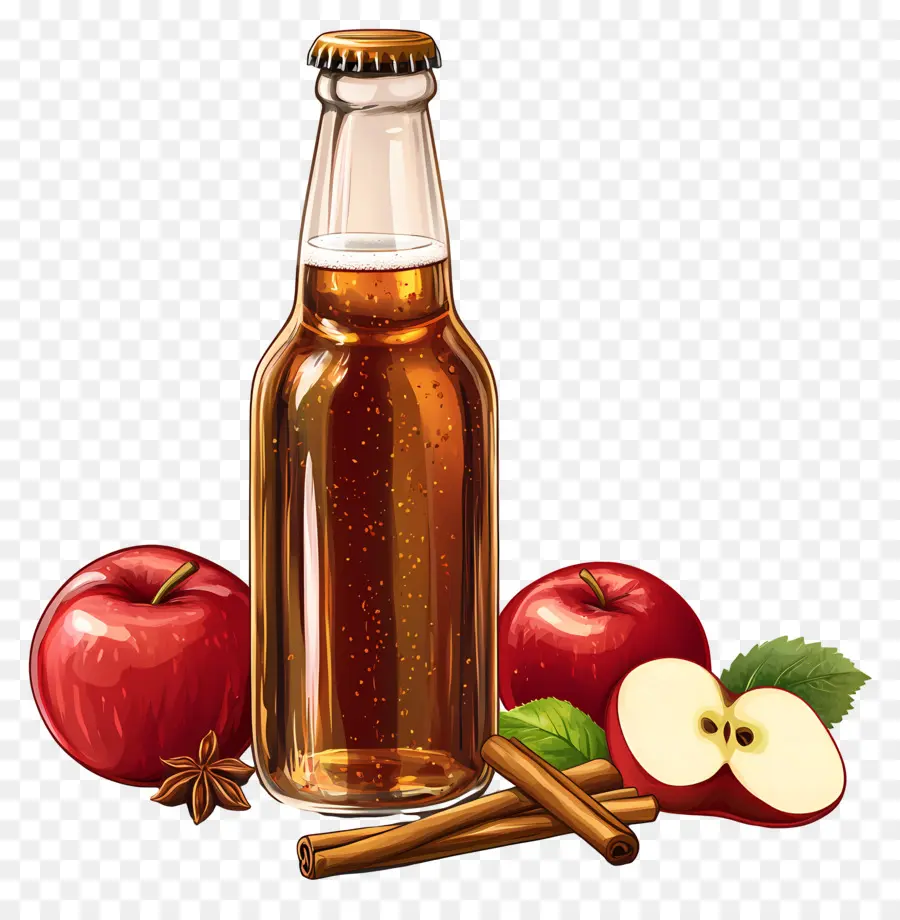 Sidra De Manzana，Botella PNG