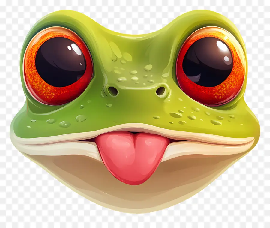 Emoji De Rana，Cara De Rana PNG