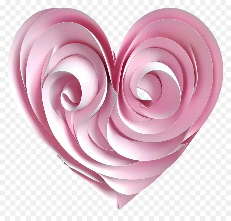 Corazón 3d，Corazon Rosa PNG