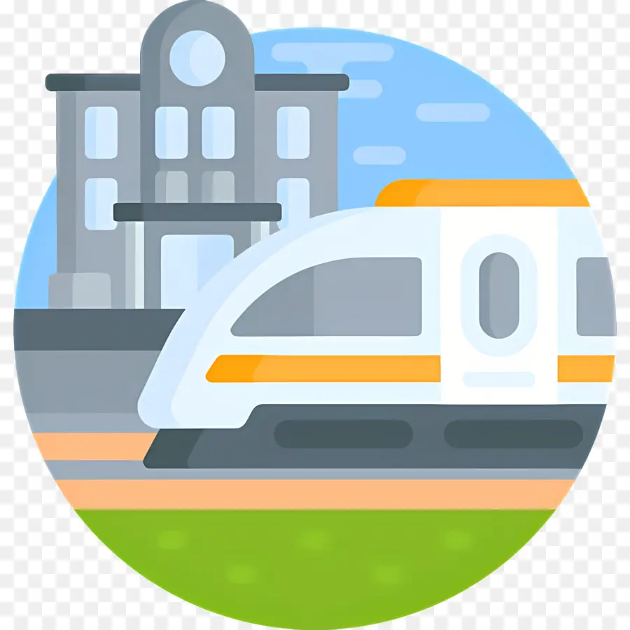 Estación De Tren，Tren Blanco PNG