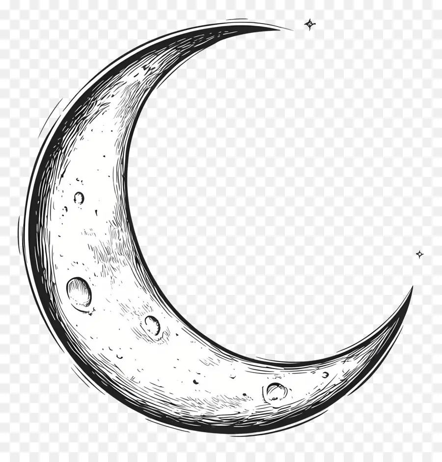 Contorno De La Luna，Luna Creciente PNG