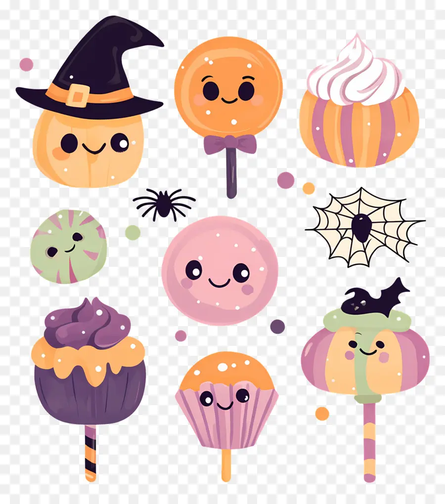 Dulces De Halloween，Lindos Dulces De Halloween PNG